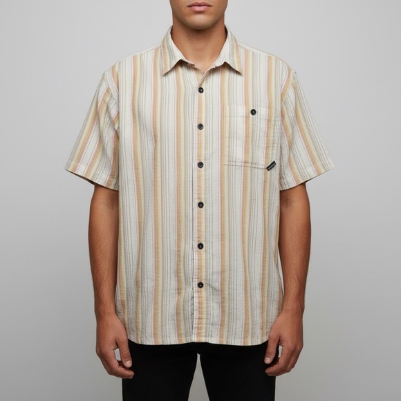 Patagonia Other - Patagonia Men's Puckerware Seersucker Striped Short Sleeve Button Down Shirt